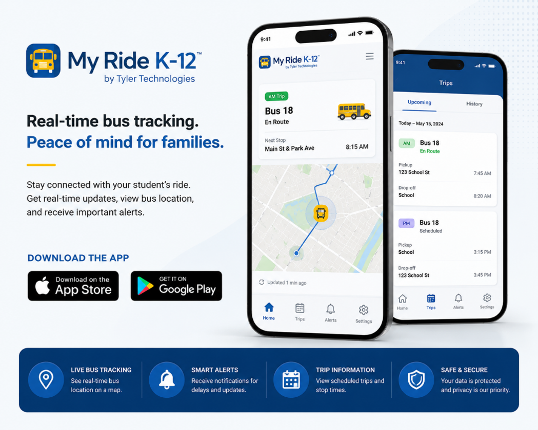 My Ride K-12 real-time bus tracking app